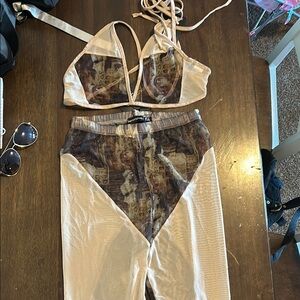 Trendy Sheer Two-Piece Set